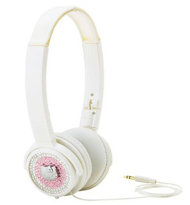 Headphones for girls. Does your Hello Kitty MP3 player or cell phone feel 