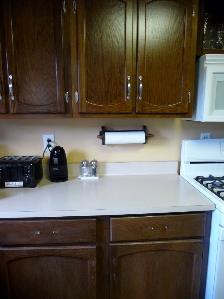 Brown Painted Kitchen Cabinets new home - just updated kitchen - need help with hardware Brown Painted Kitchen Cabinets new home - just updated kitchen - need help with hardware