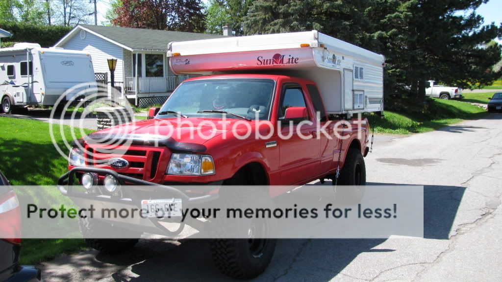 Pickup truck camper ford ranger