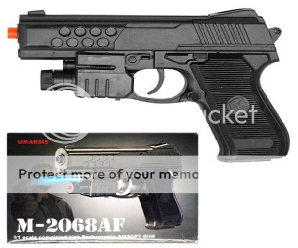 Shop M-2068AF HIGH GRADE AIR SPORT GUN WITH LASER BEAM+BLUE LIGHT, FREE ...